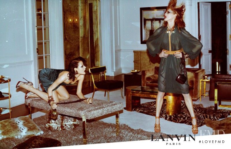 Iselin Steiro featured in  the Lanvin advertisement for Spring/Summer 2011