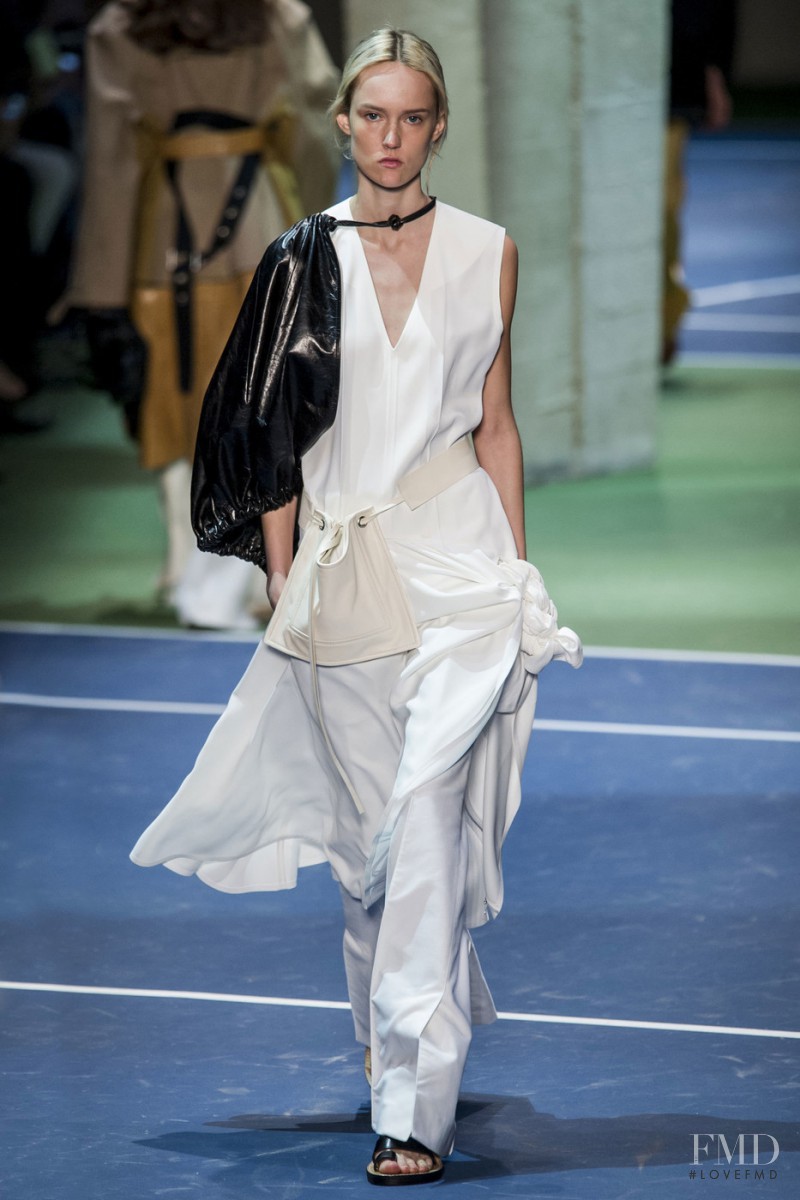 Harleth Kuusik featured in  the Celine fashion show for Autumn/Winter 2016