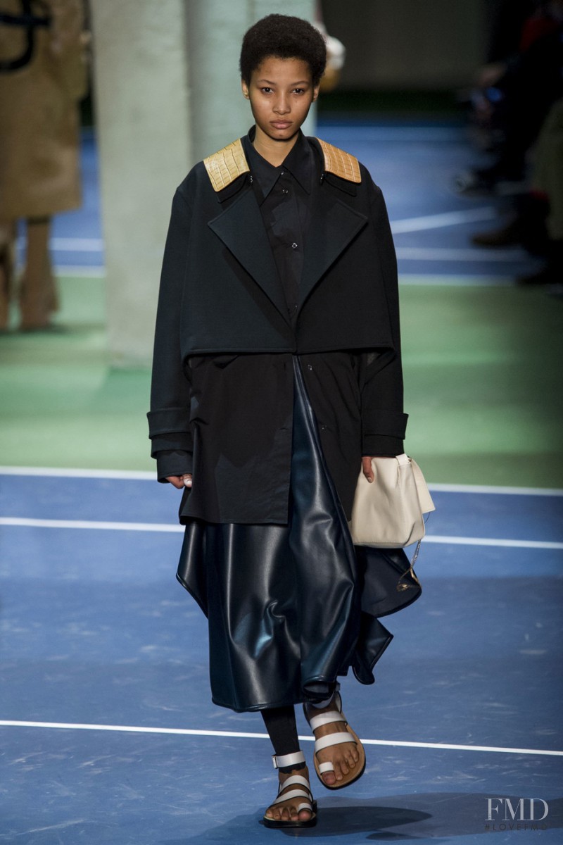 Lineisy Montero featured in  the Celine fashion show for Autumn/Winter 2016
