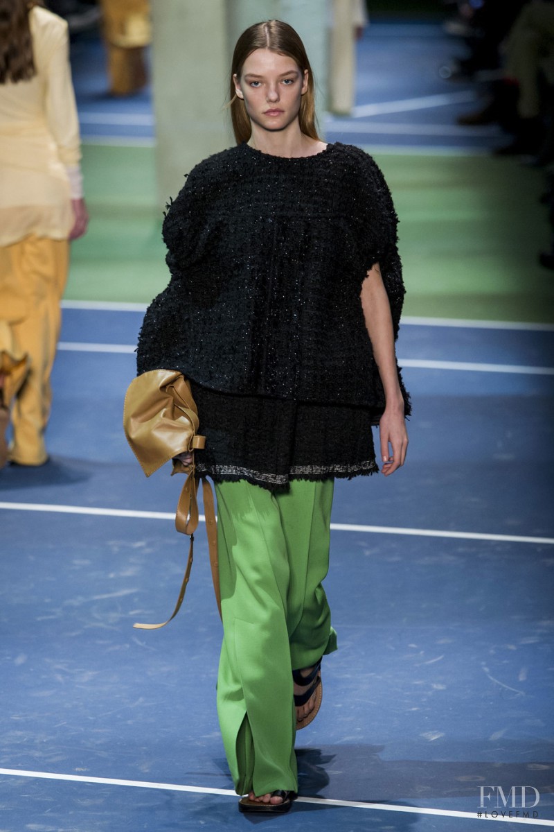 Roos Abels featured in  the Celine fashion show for Autumn/Winter 2016
