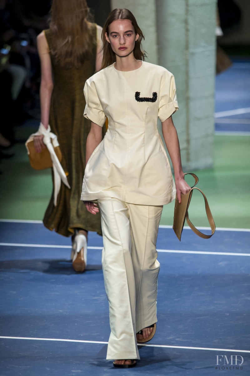Maartje Verhoef featured in  the Celine fashion show for Autumn/Winter 2016