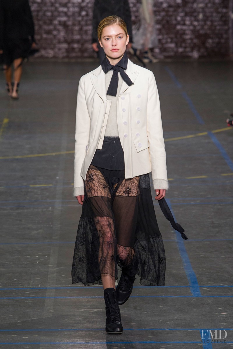 Emmy Rappe featured in  the John Galliano fashion show for Autumn/Winter 2016