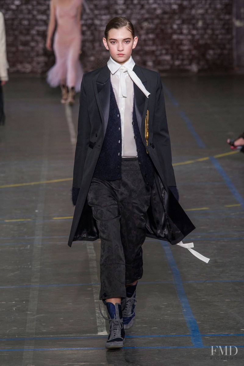 Yuliia Ratner featured in  the John Galliano fashion show for Autumn/Winter 2016