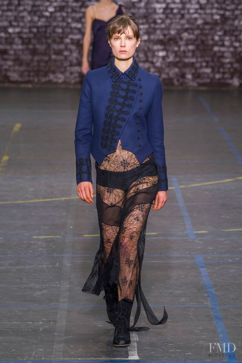 Caroline Brasch Nielsen featured in  the John Galliano fashion show for Autumn/Winter 2016
