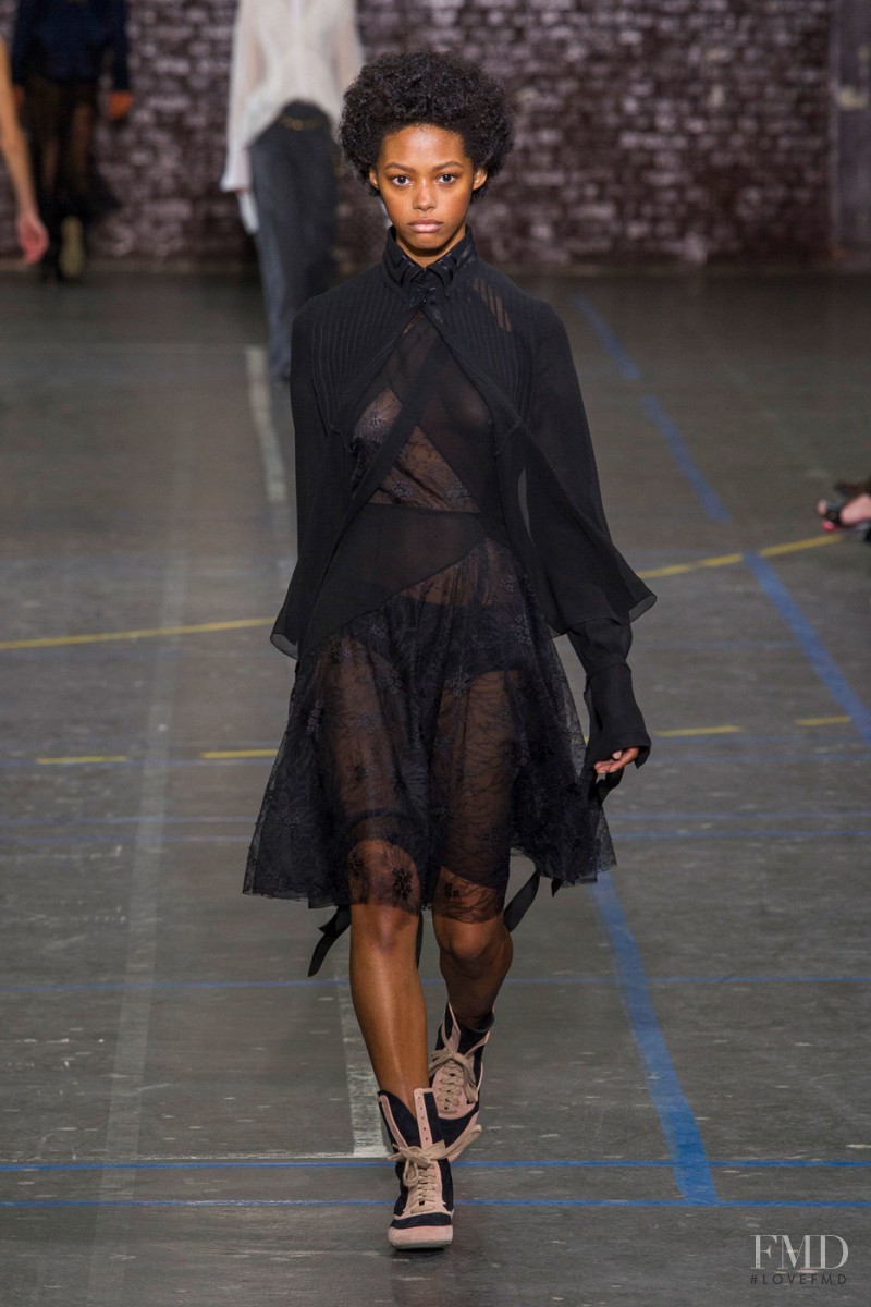 Londone Myers featured in  the John Galliano fashion show for Autumn/Winter 2016