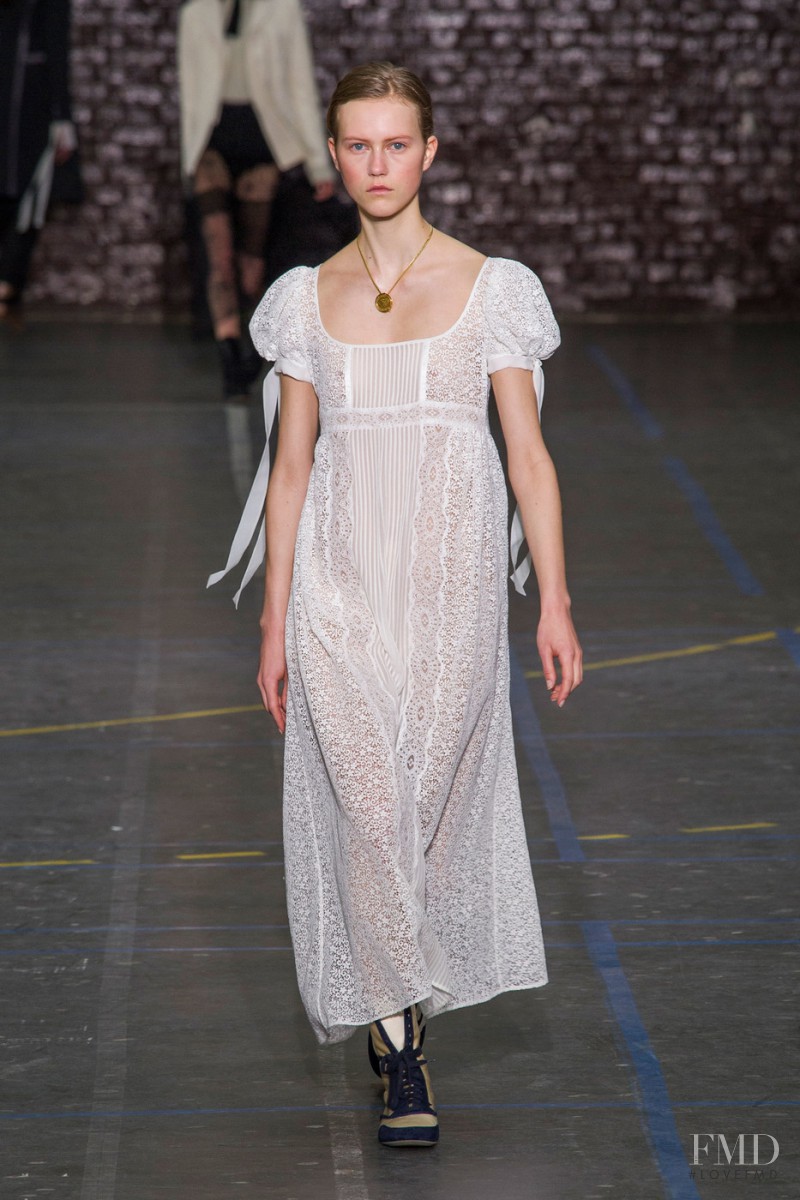 Julie Hoomans featured in  the John Galliano fashion show for Autumn/Winter 2016