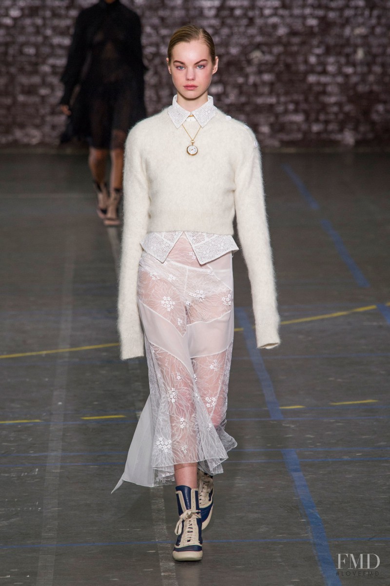 Estella Boersma featured in  the John Galliano fashion show for Autumn/Winter 2016