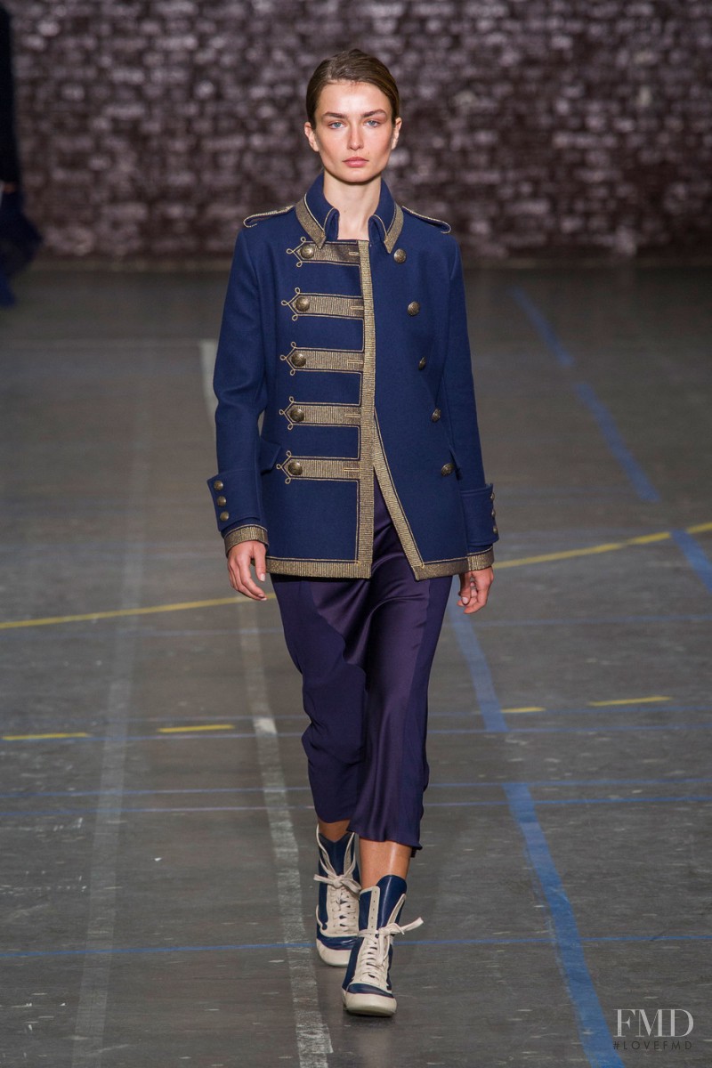 Andreea Diaconu featured in  the John Galliano fashion show for Autumn/Winter 2016