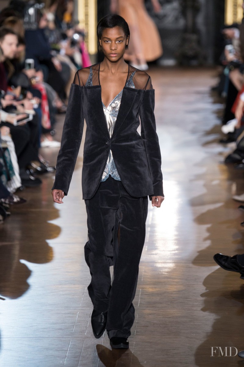 Karly Loyce featured in  the Stella McCartney fashion show for Autumn/Winter 2016