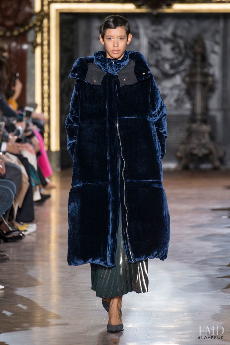 Janiece Dilone featured in  the Stella McCartney fashion show for Autumn/Winter 2016