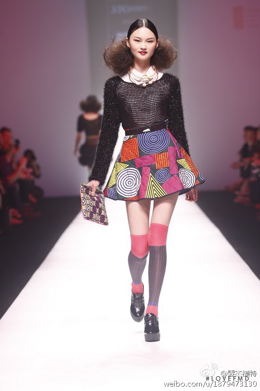 Cong He featured in  the Celia B fashion show for Autumn/Winter 2014