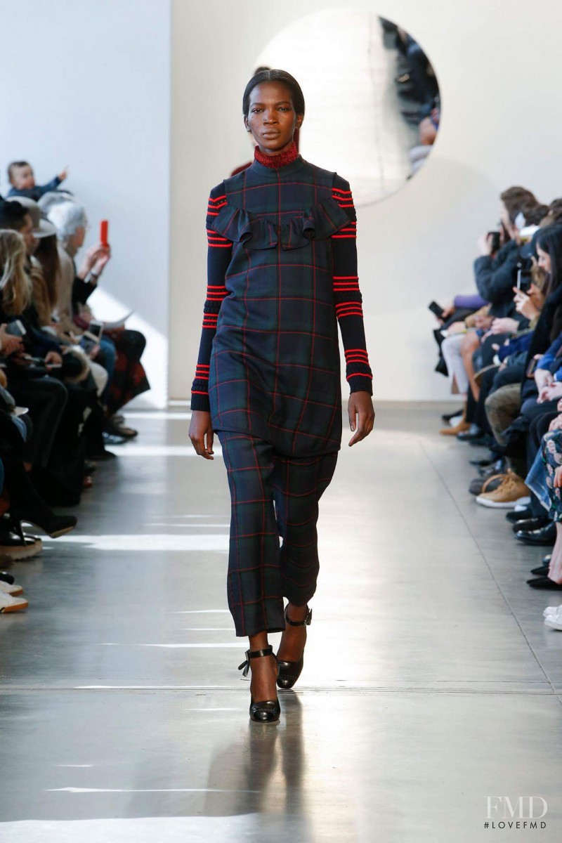 Aamito Stacie Lagum featured in  the SUNO fashion show for Autumn/Winter 2016