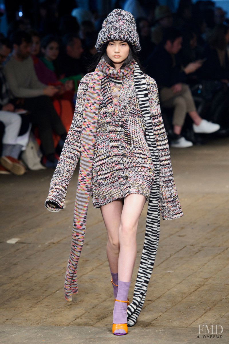 Cong He featured in  the Missoni fashion show for Autumn/Winter 2016