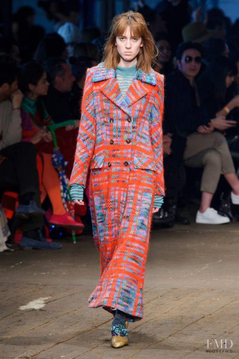 Teddy Quinlivan featured in  the Missoni fashion show for Autumn/Winter 2016