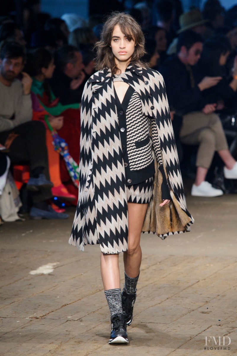 Alanna Arrington featured in  the Missoni fashion show for Autumn/Winter 2016