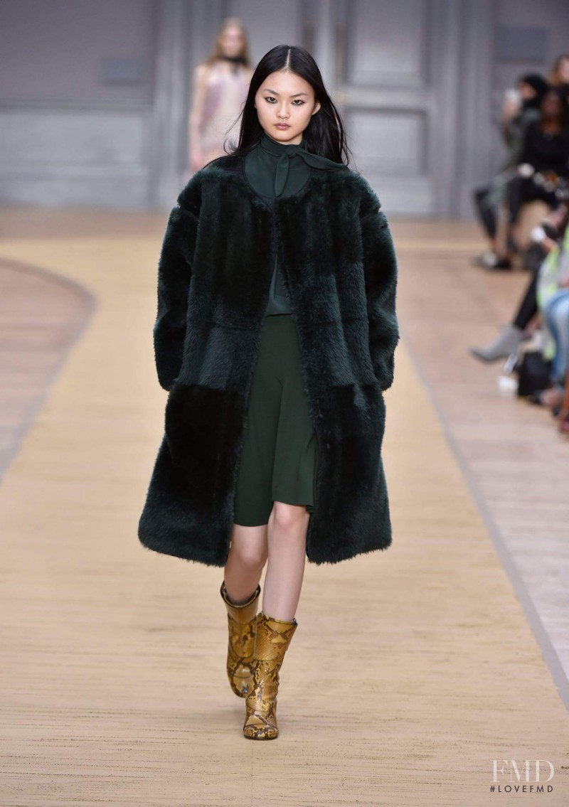 Cong He featured in  the Chloe fashion show for Autumn/Winter 2016