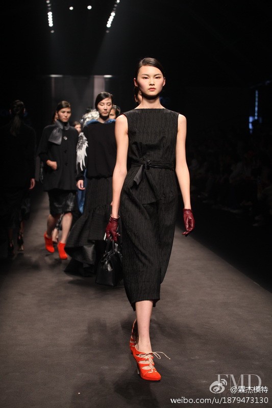 Cong He featured in  the Ji Cheng fashion show for Autumn/Winter 2014