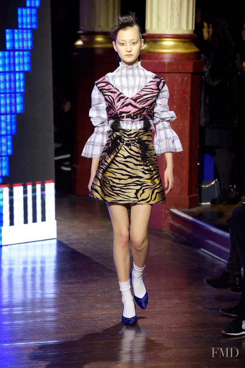Wangy Xinyu featured in  the Kenzo fashion show for Autumn/Winter 2016