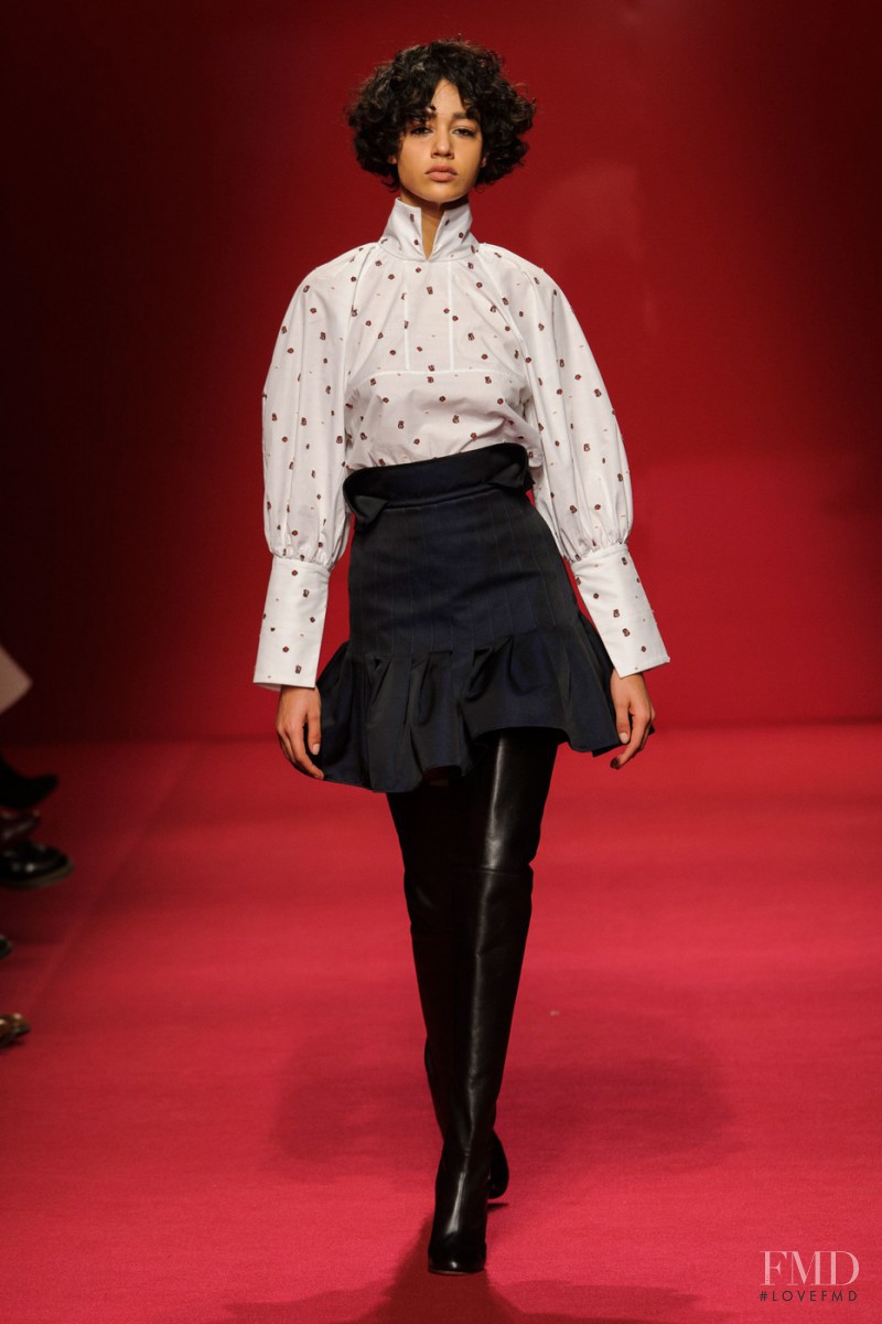 Damaris Goddrie featured in  the Ellery fashion show for Autumn/Winter 2016