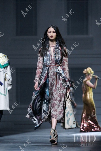 Cong He featured in  the Burberry Prorsum fashion show for Spring/Summer 2014