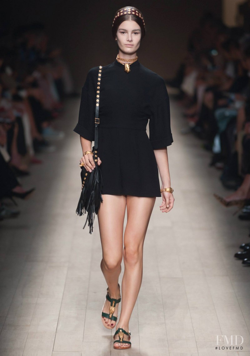 Ophélie Guillermand featured in  the Valentino fashion show for Spring/Summer 2014