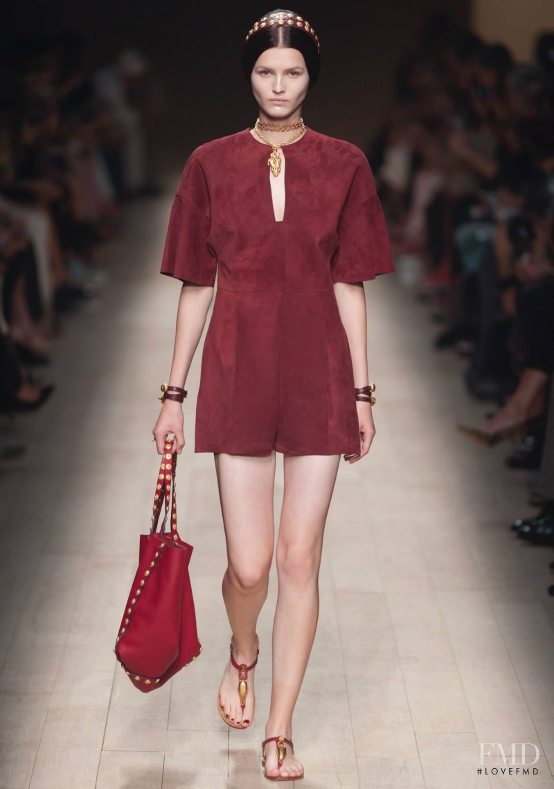 Katlin Aas featured in  the Valentino fashion show for Spring/Summer 2014