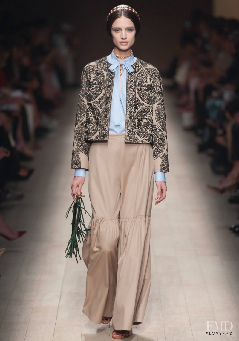 Kate Goodling featured in  the Valentino fashion show for Spring/Summer 2014