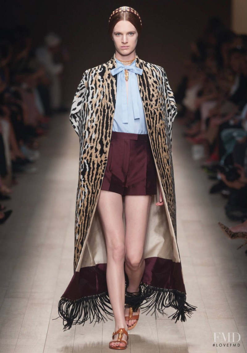 Ashleigh Good featured in  the Valentino fashion show for Spring/Summer 2014