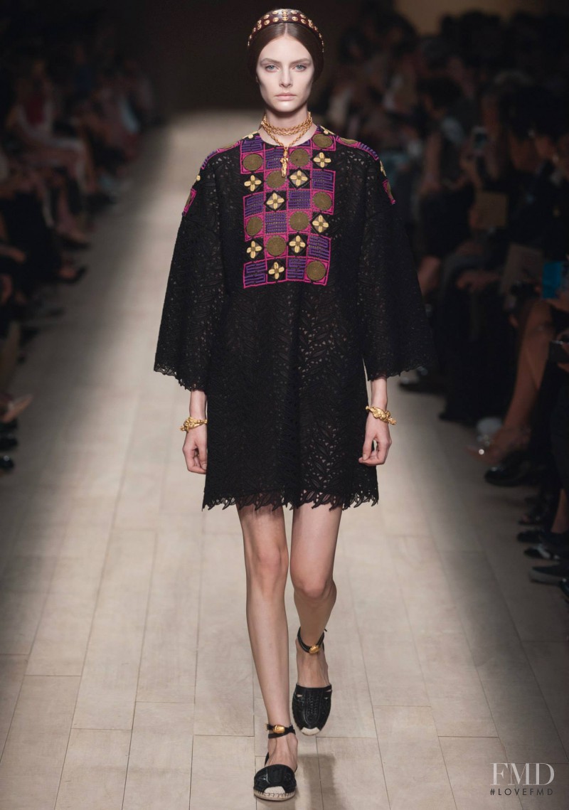 Auguste Abeliunaite featured in  the Valentino fashion show for Spring/Summer 2014