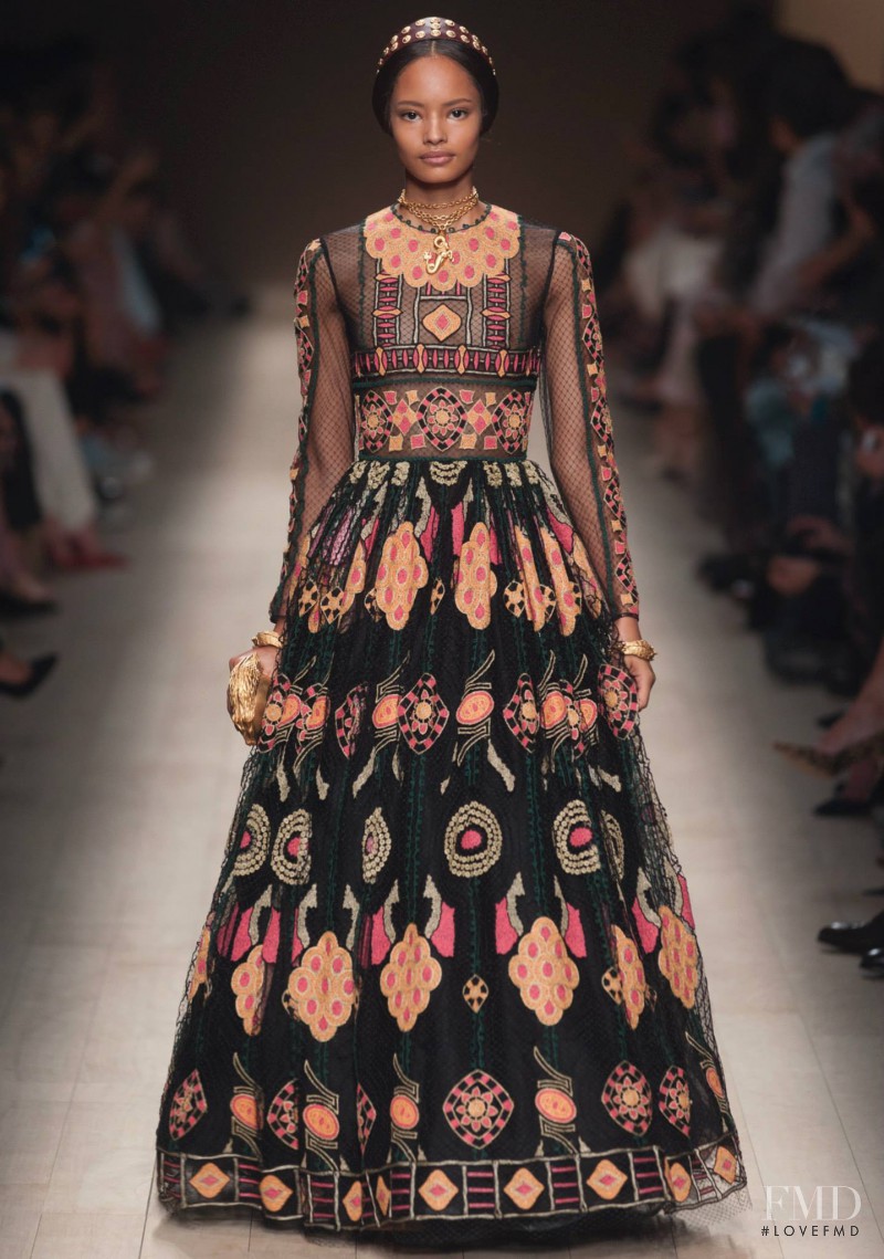 Malaika Firth featured in  the Valentino fashion show for Spring/Summer 2014