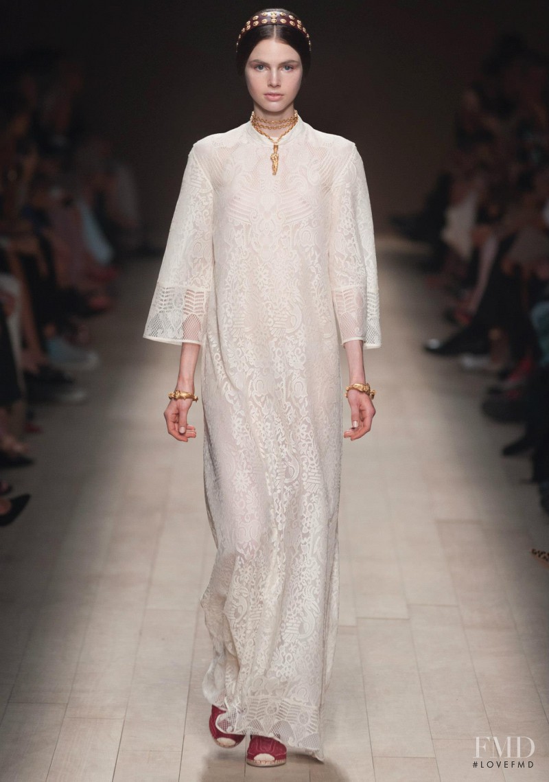 Irma Spies featured in  the Valentino fashion show for Spring/Summer 2014