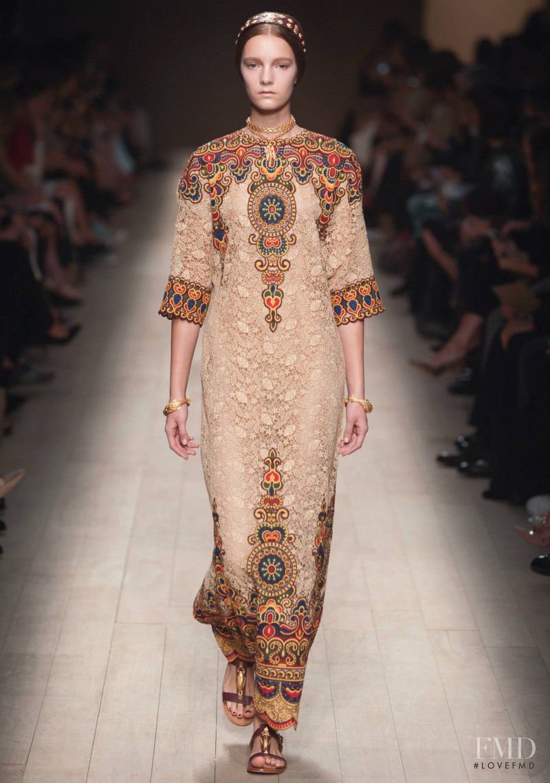 Irina Liss featured in  the Valentino fashion show for Spring/Summer 2014