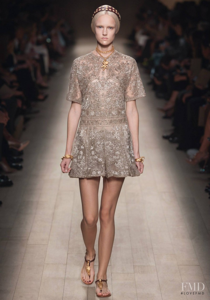 Harleth Kuusik featured in  the Valentino fashion show for Spring/Summer 2014