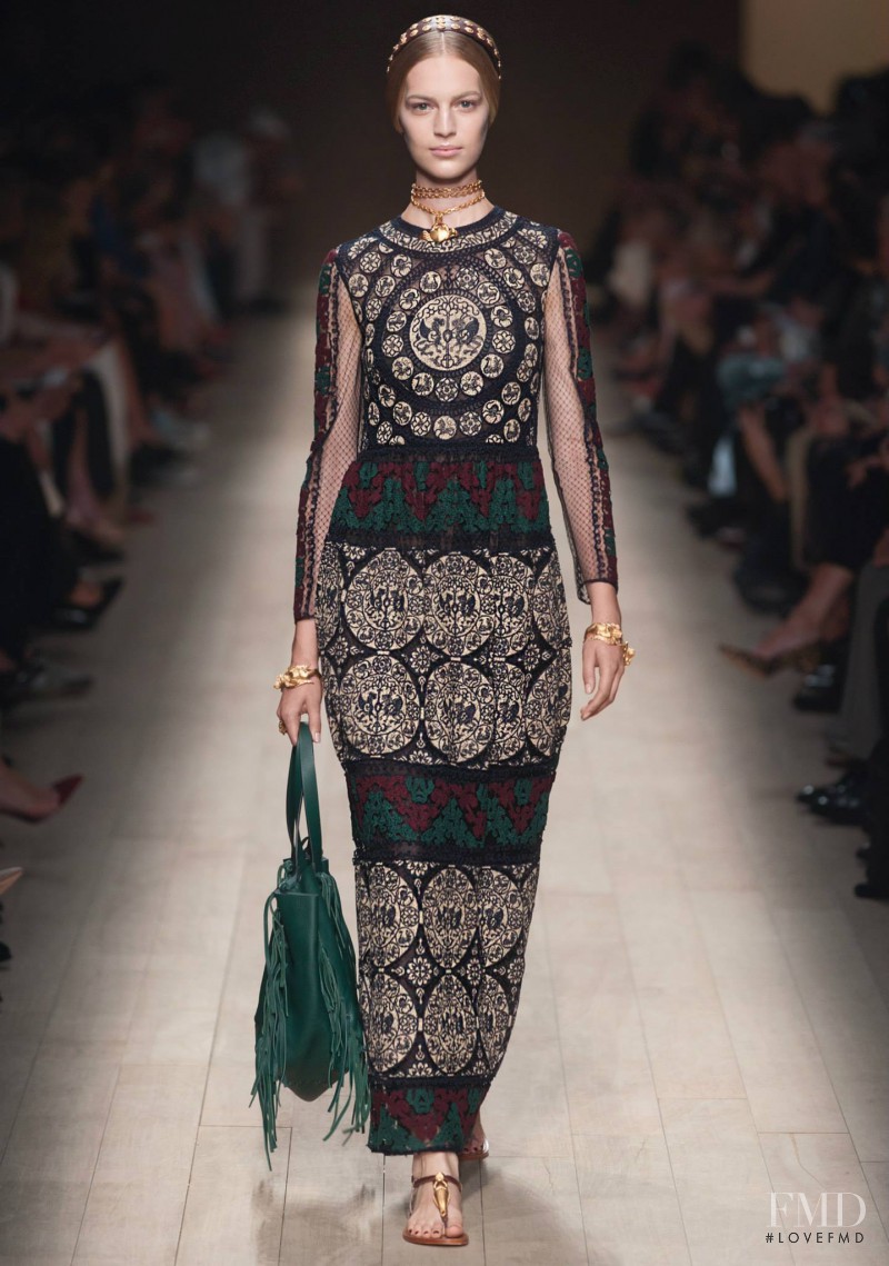 Vanessa Axente featured in  the Valentino fashion show for Spring/Summer 2014