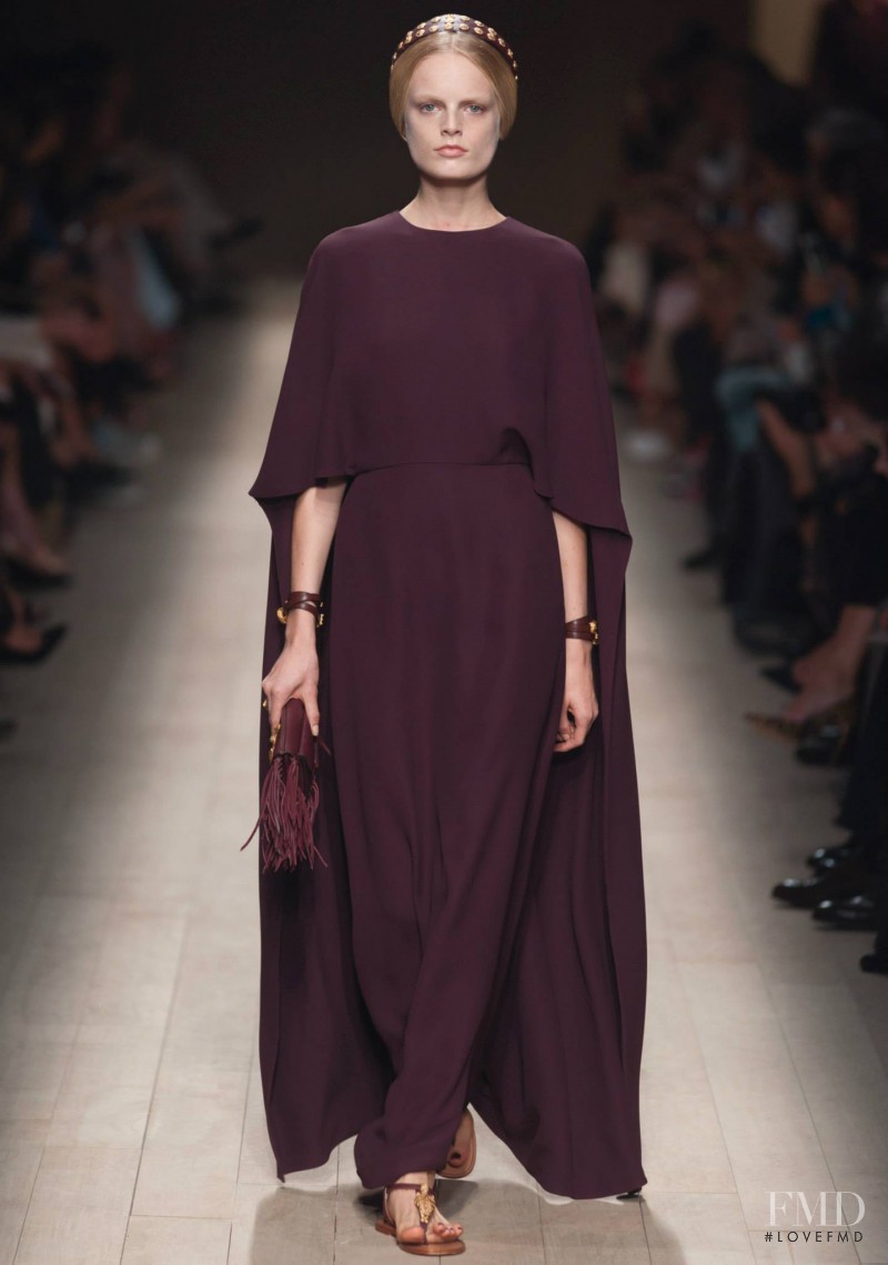 Hanne Gaby Odiele featured in  the Valentino fashion show for Spring/Summer 2014