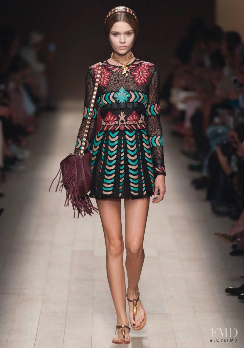 Josephine Skriver featured in  the Valentino fashion show for Spring/Summer 2014