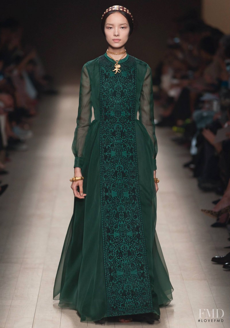 Fei Fei Sun featured in  the Valentino fashion show for Spring/Summer 2014