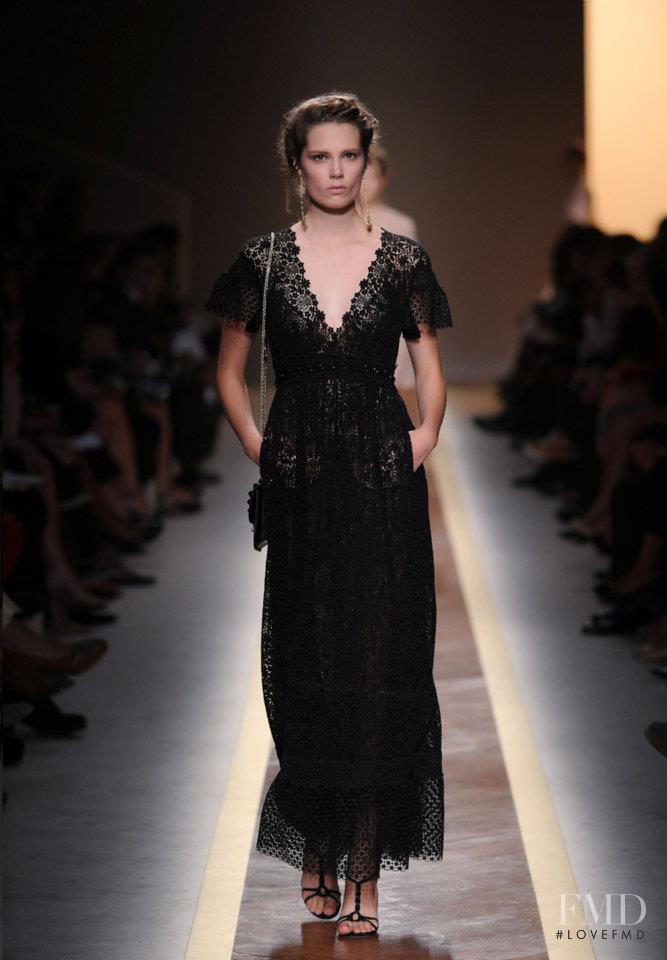 Caroline Brasch Nielsen featured in  the Valentino fashion show for Spring/Summer 2012
