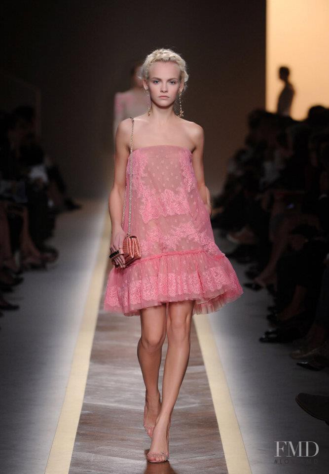 Ginta Lapina featured in  the Valentino fashion show for Spring/Summer 2012