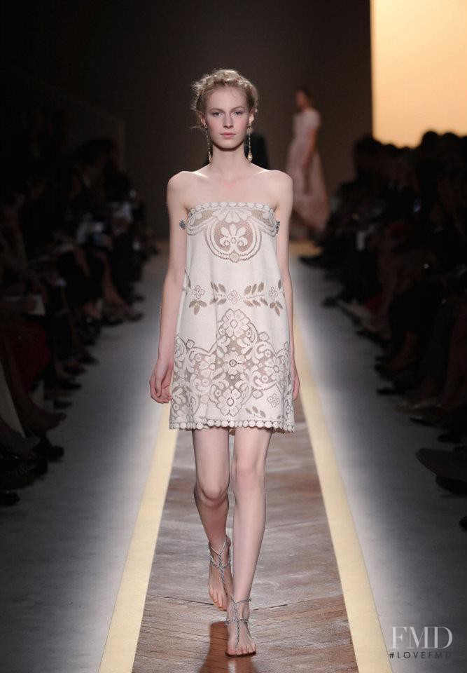 Julia Nobis featured in  the Valentino fashion show for Spring/Summer 2012