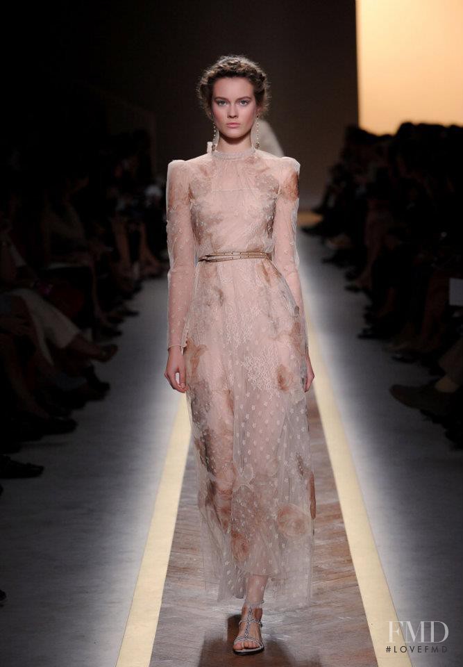 Monika Jagaciak featured in  the Valentino fashion show for Spring/Summer 2012