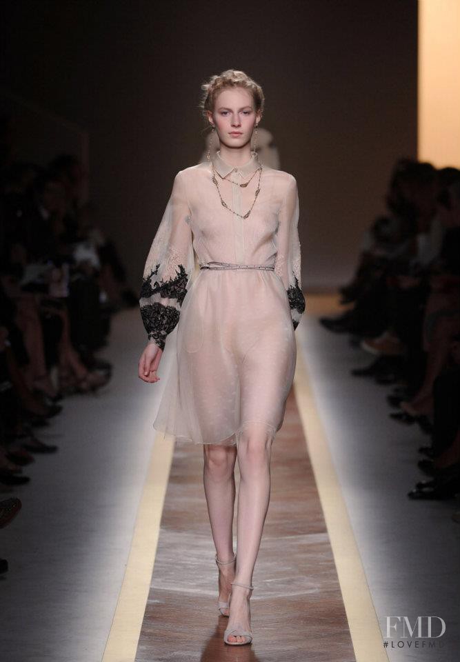 Julia Nobis featured in  the Valentino fashion show for Spring/Summer 2012