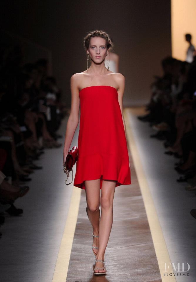 Iris Egbers featured in  the Valentino fashion show for Spring/Summer 2012