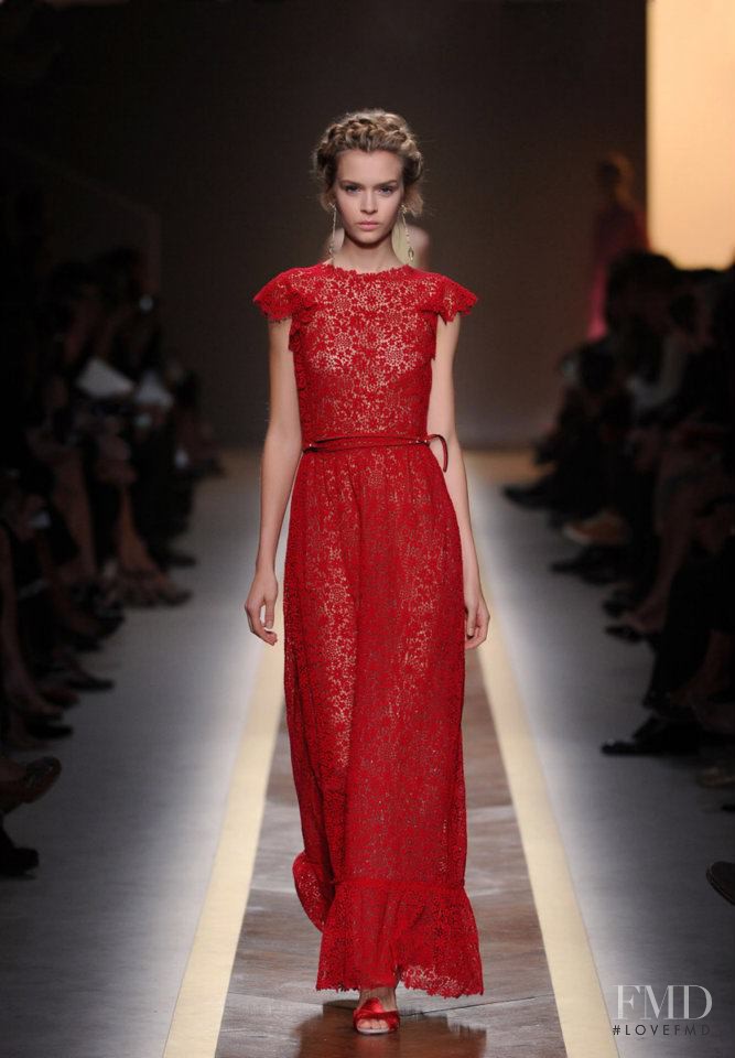 Josephine Skriver featured in  the Valentino fashion show for Spring/Summer 2012