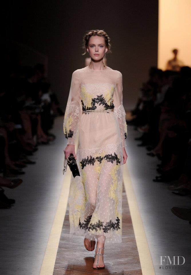 Frida Gustavsson featured in  the Valentino fashion show for Spring/Summer 2012