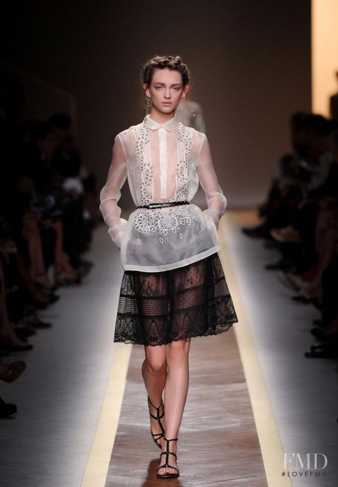 Daga Ziober featured in  the Valentino fashion show for Spring/Summer 2012