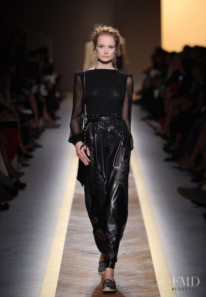 Maud Welzen featured in  the Valentino fashion show for Spring/Summer 2012