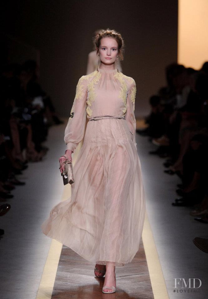 Maud Welzen featured in  the Valentino fashion show for Spring/Summer 2012