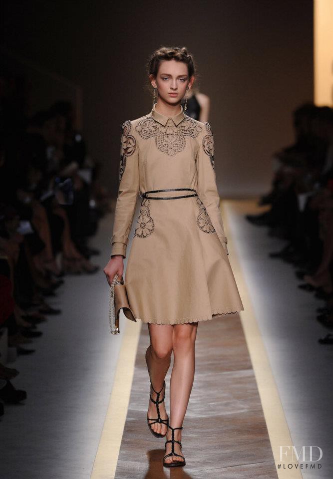 Daga Ziober featured in  the Valentino fashion show for Spring/Summer 2012