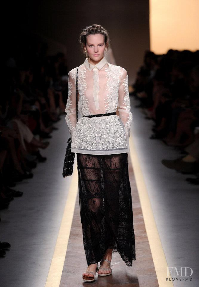 Sara Blomqvist featured in  the Valentino fashion show for Spring/Summer 2012